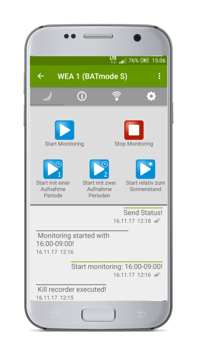 BATconnect SMS | bat bioacoustictechnology